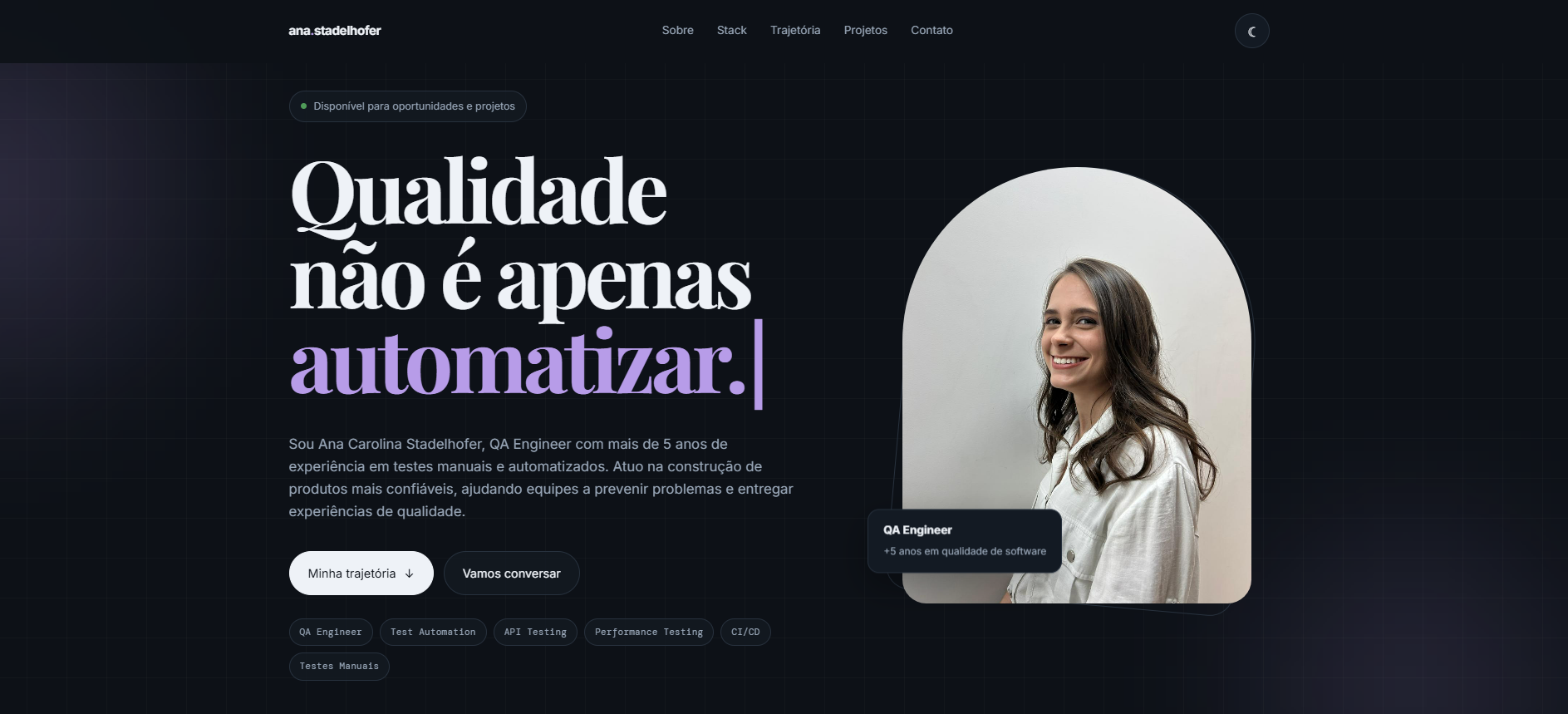 Landing Page Portifolio QA